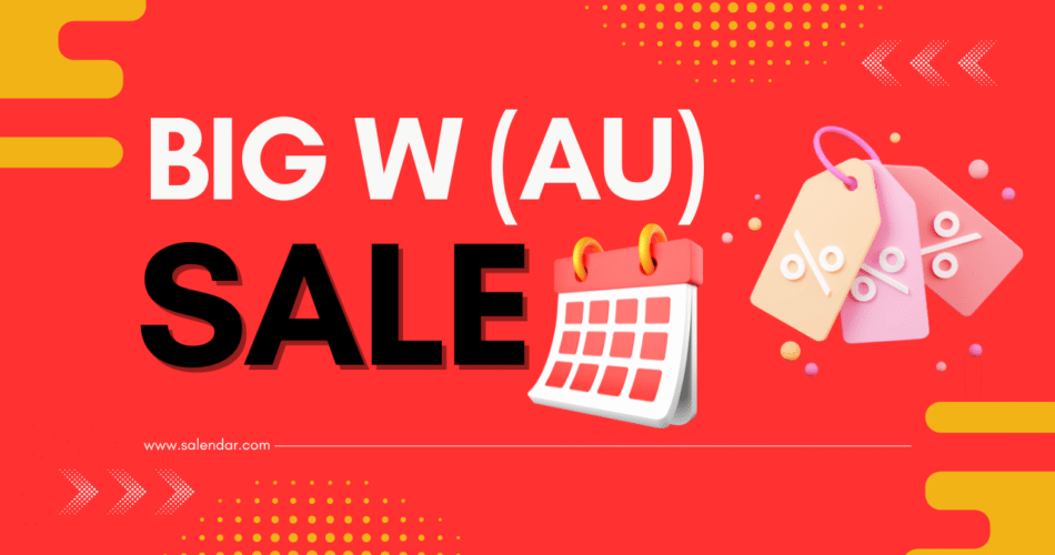 Big W (AU) Sale Dates