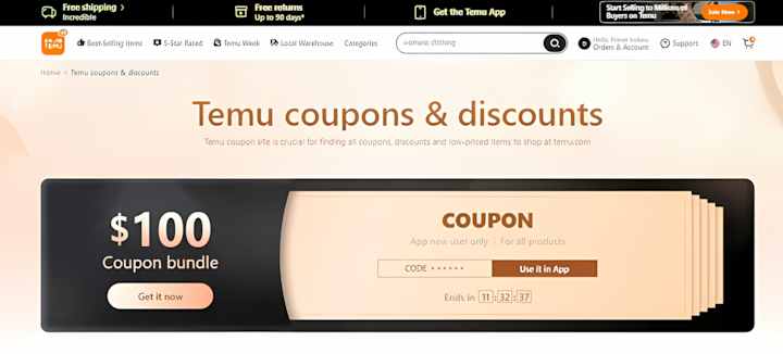 Temu Coupon Codes Today